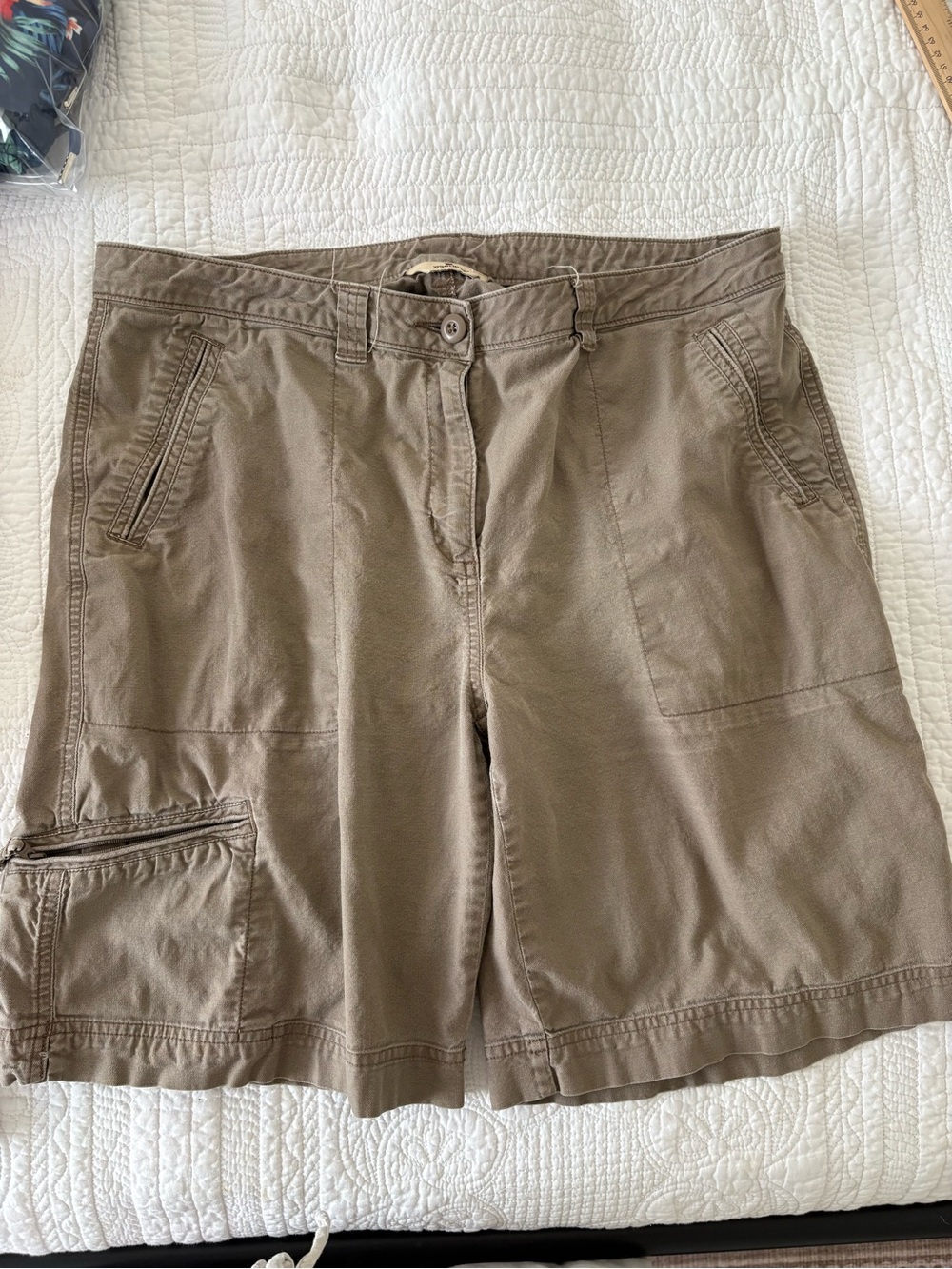 Woolrich Men's Casual Cargo Shorts in khaki